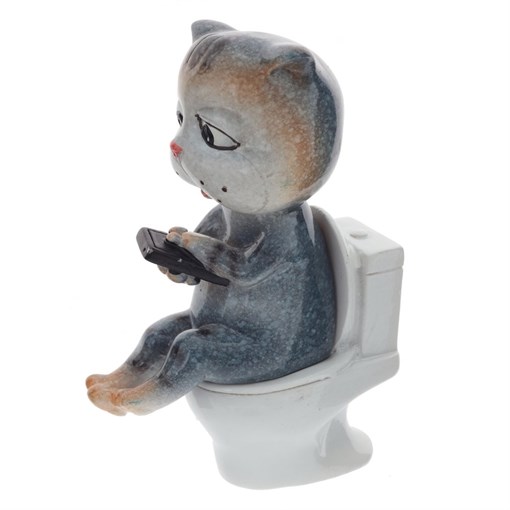Фигурка декоративная "Кот", L8 W5 H12 см - фото 341488