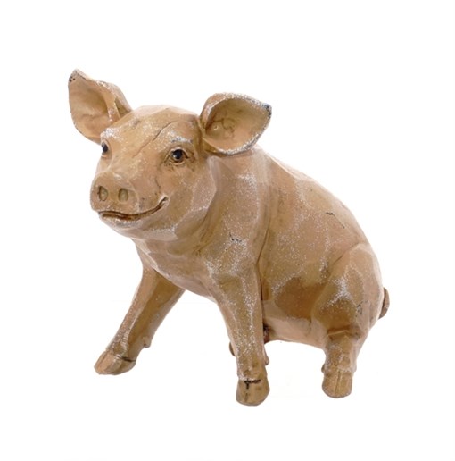Фигурка декоративная "Свинка", L21,5 W9,5 H12,3см - фото 344153