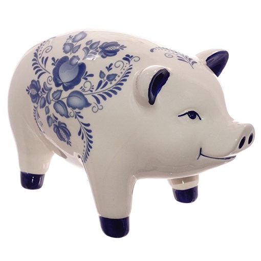 Фигурка декоративная "Свинка", L21,3 W11 H13,5см - фото 344168