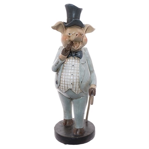 Фигурка декоративная "Свинка", L9,5 W8,5 H26см - фото 344215