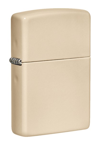 Зажигалка ZIPPO Classic с покрытием Flat Sand, латунь/сталь, бежевая, матовая, 38x13x57 мм - фото 354574