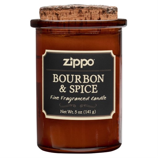Ароматизированная свеча ZIPPO Bourbon & Spice, воск/хлопок/кора древесины/стекло, 70x100 мм - фото 354733