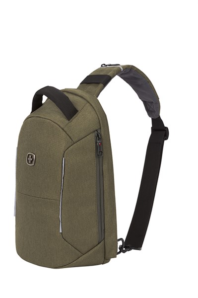 Рюкзак-антивор SWISSGEAR, хаки, Heather 600D, 21 x 12,5 x 34 см, 8,5 л - фото 355192
