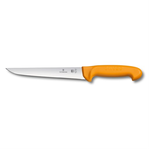 Нож жиловочный VICTORINOX Swibo с прямым лезвием 22 см, жёлтый - фото 355537