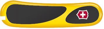 Передняя накладка для ножей VICTORINOX 85 мм, пластиковая, жёлто-чёрная - фото 355611