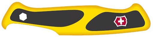 Передняя накладка для ножей VICTORINOX 130 мм, нейлоновая, жёлто-чёрная - фото 355616