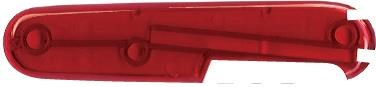 Задняя накладка для ножей VICTORINOX 91 мм, пластиковая, полупрозрачная красная - фото 355637