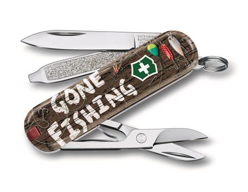 Нож-брелок VICTORINOX Classic "Gone Fishing", 58 мм, 7 функций - фото 355684