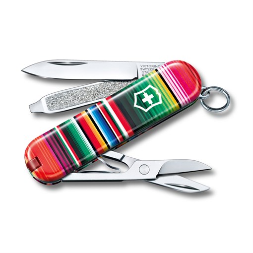 Нож-брелок VICTORINOX Classic "Mexican Zarape", 58 мм, 7 функций - фото 355837