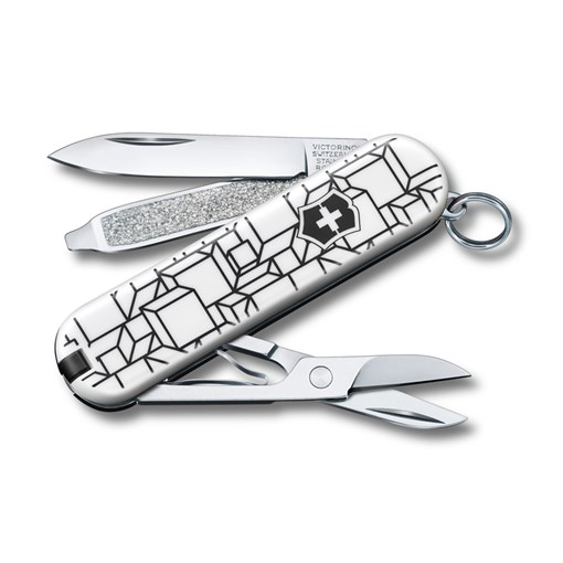 Нож-брелок VICTORINOX Classic "Cubic Illusion", 58 мм, 7 функций - фото 355846