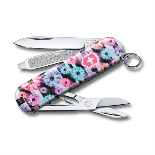 Нож-брелок VICTORINOX Classic "Dynamic Floral", 58 мм, 7 функций - фото 355850