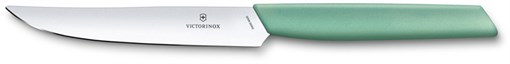 Нож для стейка VICTORINOX Swiss Modern, лезвие 12 см с прямой кромкой, мятно-зелёный - фото 356730