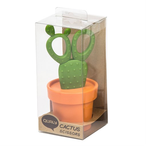 Ножницы cactus с держателем, оранжевые с зеленым - фото 358401