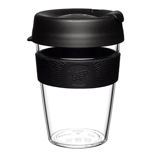 Кружка keepcup original m 340 мл clear black - фото 359878