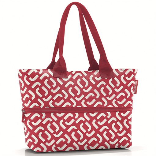 Сумка shopper e1 signature red - фото 360381