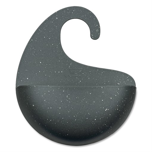 Органайзер для ванной surf, organic, 15х17,6х5,3 см, темно-серый - фото 362923