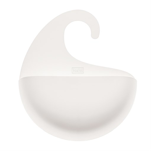 Органайзер для ванной surf, organic, 25,3х21,6х6,5 см, молочный - фото 362926