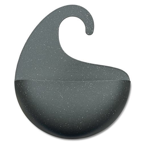 Органайзер для ванной surf, organic, 27x31,5х8 см, темно-серый - фото 362936