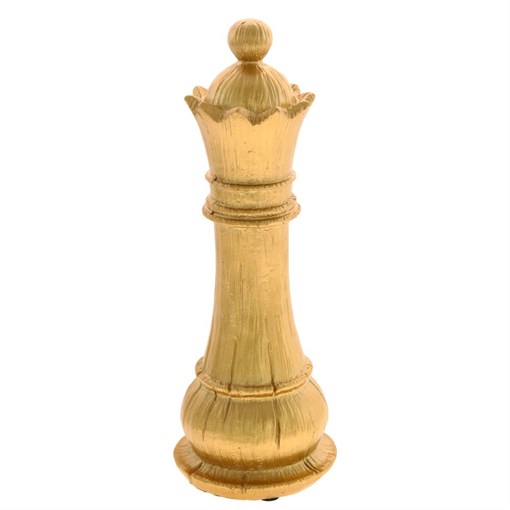 Фигурка декоративная "Шахматная королева", L8 W8 H22 см - фото 372825
