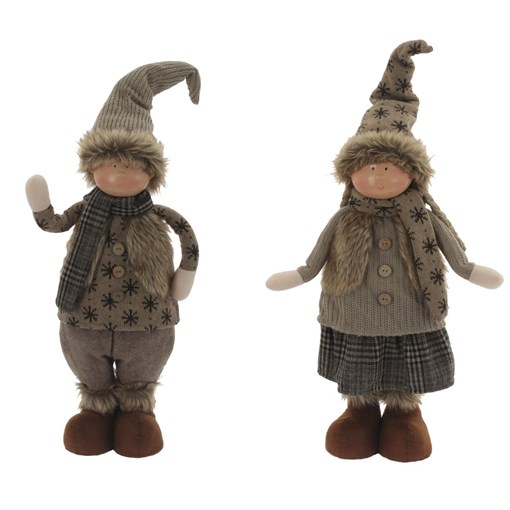 Игрушка набивная "Мальчик"/"Девочка", 2в, L18 W10 H69 см, 2в. - фото 373731