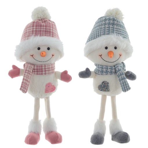 Игрушка набивная "Снеговик", L13 W18 H50 см, 2в. - фото 374027