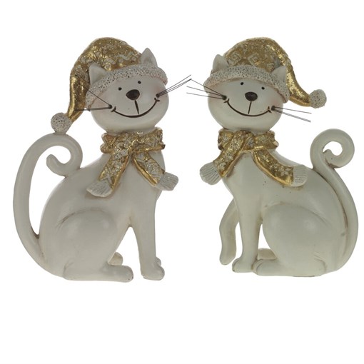 Фигурка декоративная "Кошка", L10 W6 H16 см, 2в. - фото 375394