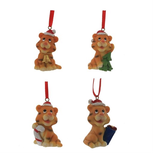 Украшение декоративное"Тигр", L3,5 W3 H5,5 см, 4в. - фото 375554