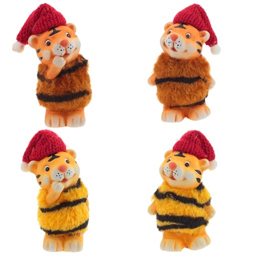 Фигурка декоративная "Тигрёнок", L7,5 W5 H10,5 см, 4в. - фото 375700