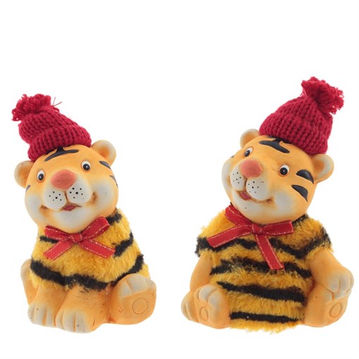 Фигурка декоративная "Тигрёнок", L9,5 W7 H13 см, 2в. - фото 375710