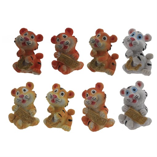 Фигурка декоративная "Тигр", L3 W3 H4 см, 8в. - фото 375864
