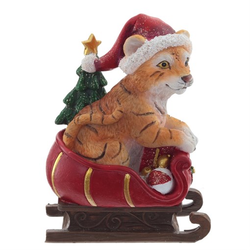 Фигурка декоративная "Тигр", L9,5 W6 H13,5 см - фото 376039