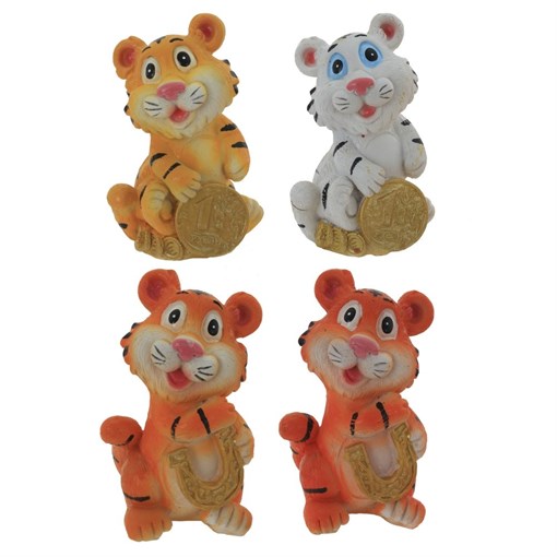 Фигурка декоративная "Тигр", L5,5 W5 H8,5 см, 4в. - фото 376056