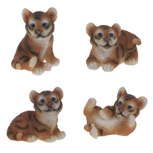 Фигурка декоративная "Тигр", L5,5 W5 H7 см, 4в. - фото 376182