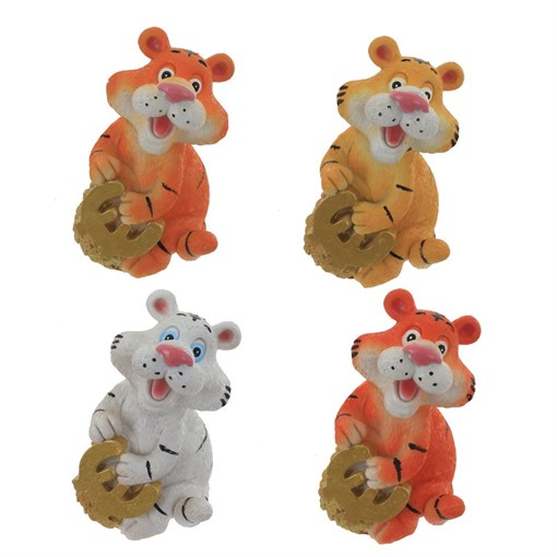 Копилка "Тигр", L7,5 W8,5 H12,5 см, 4в. - фото 376479