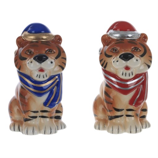 Фигурка декоративная "Тигр",  L5 W7 H10 см, 10в. - фото 377259