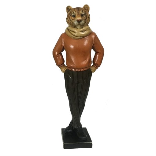 Фигурка декоративная "Тигр" L14 W10 H37,5 см - фото 377915