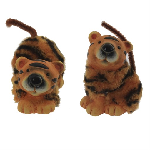 Фигурка декоративная "Тигрёнок", 2 в.,  L5,5 W6 H7 см, 2в. - фото 378013