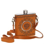 Фляжка в чехле со стопкой, 550 мл, L12,5 W3,8 H18 см