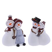 Фигурка декоративная "Снеговик", L9,5 W6 H12,5 см, 2в.