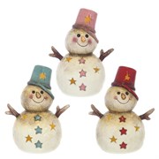 Фигурка декоративная "Снеговик", L14 W11,5 H20 см, 3в.