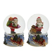 Фигурка декоративная в стекл. шаре "Дед Мороз" D4,5 см, L4,5 W5 H6 см, 2в.