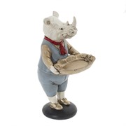 Фигурка декоративная "Носорог", L14 W17,5 H30,5 см