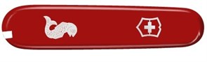 Передняя накладка для ножей VICTORINOX Fisherman и Angler 91 мм, пластиковая, красная