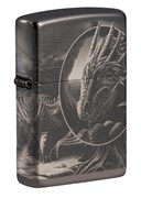 Зажигалка ZIPPO Lisa Parker с покрытием High Polish Black, латунь/сталь, чёрная, 38x13x57 мм