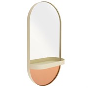 Зеркало oval, 30,5х60х10,5 см, кремовое