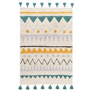 Ковер из хлопка с контрастным этническим орнаментом из коллекции ethnic, 160x230 см