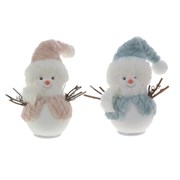 Фигурка декоративная "Снеговик", 2 в., L11 W6,5 H13 см, 2в.