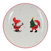 Тарелка "Дед Морозы", L21 W21 H2,5 см