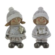 Фигурка декоративная "Девочка/Мальчик", L6,5 W7 H12,5 см, 2в.