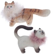 Фигурка декоративная "Кошка", L12,5 W5 H11,5 см, 2в.